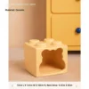 Building Block Hamster House - Cheesy Matte Yellow