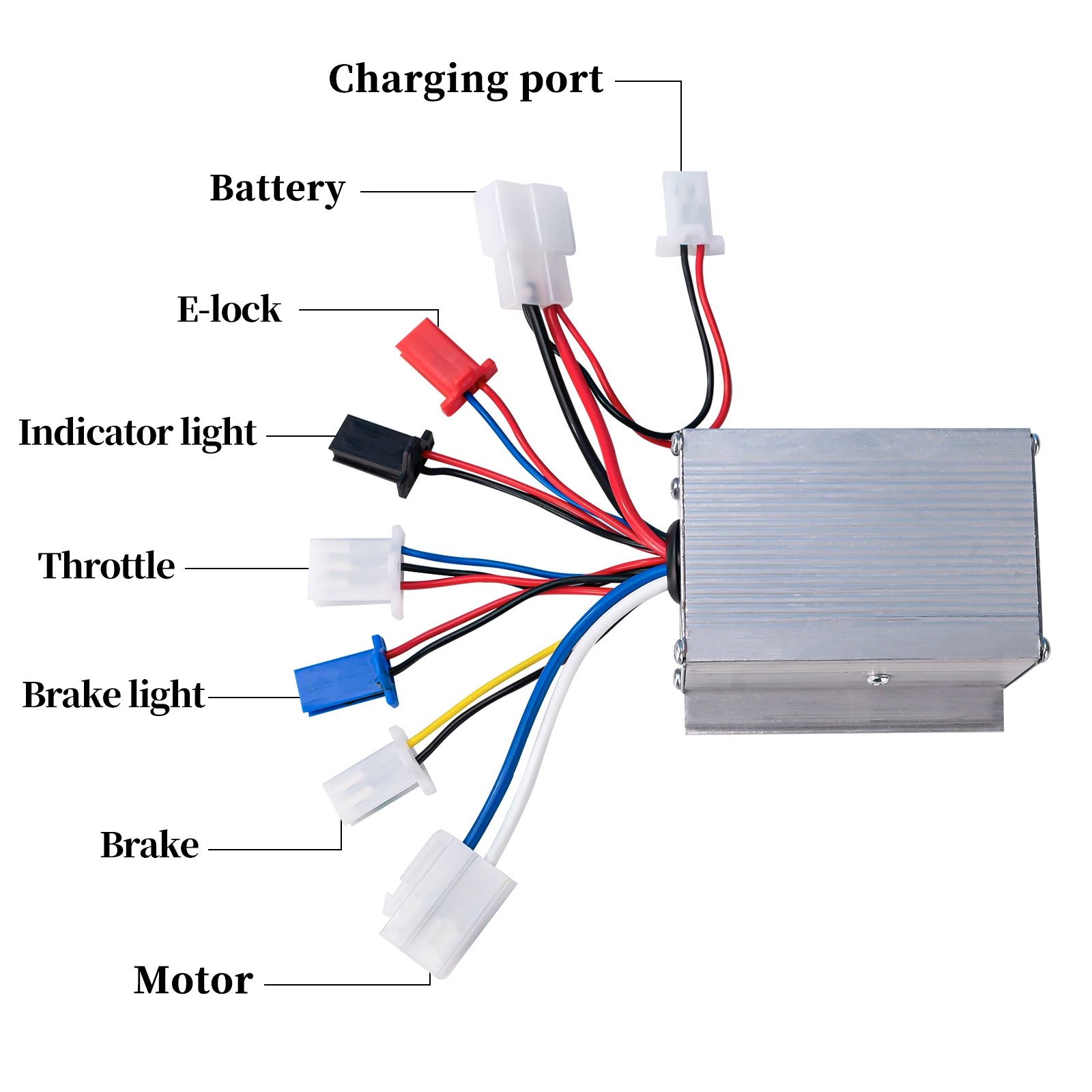 Diagrama de fiação do acelerador para e-bike