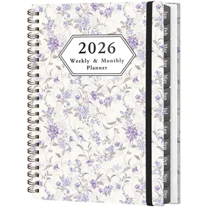 High Quality and Popular Cute Spiral Notebook Wholesale Best Selling 140 Pages Inside Planner Notebook