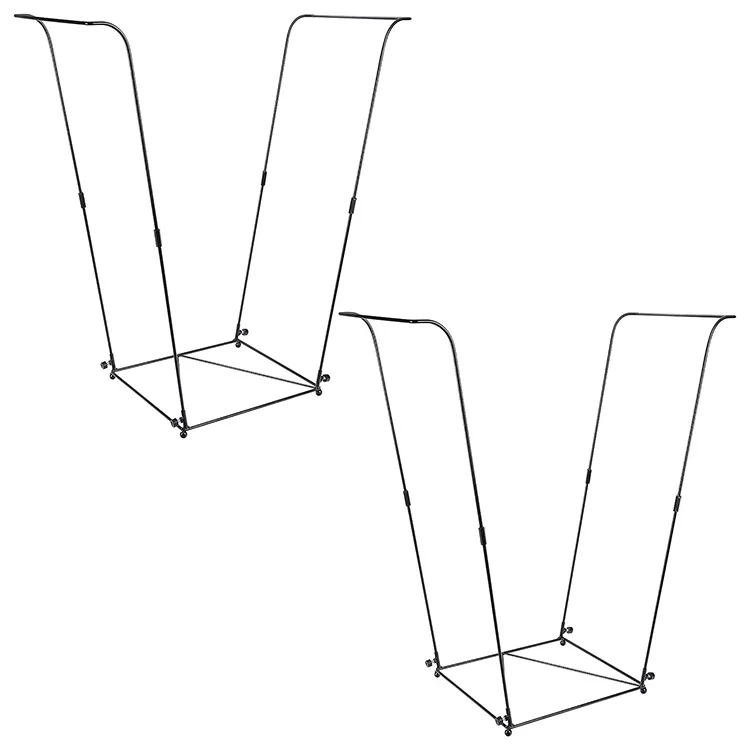 Outdoor Leaf Stand Home Kitchen Collapsible Large Wire Waste Bags Stand Trash Garbage Bag Holder for Garden