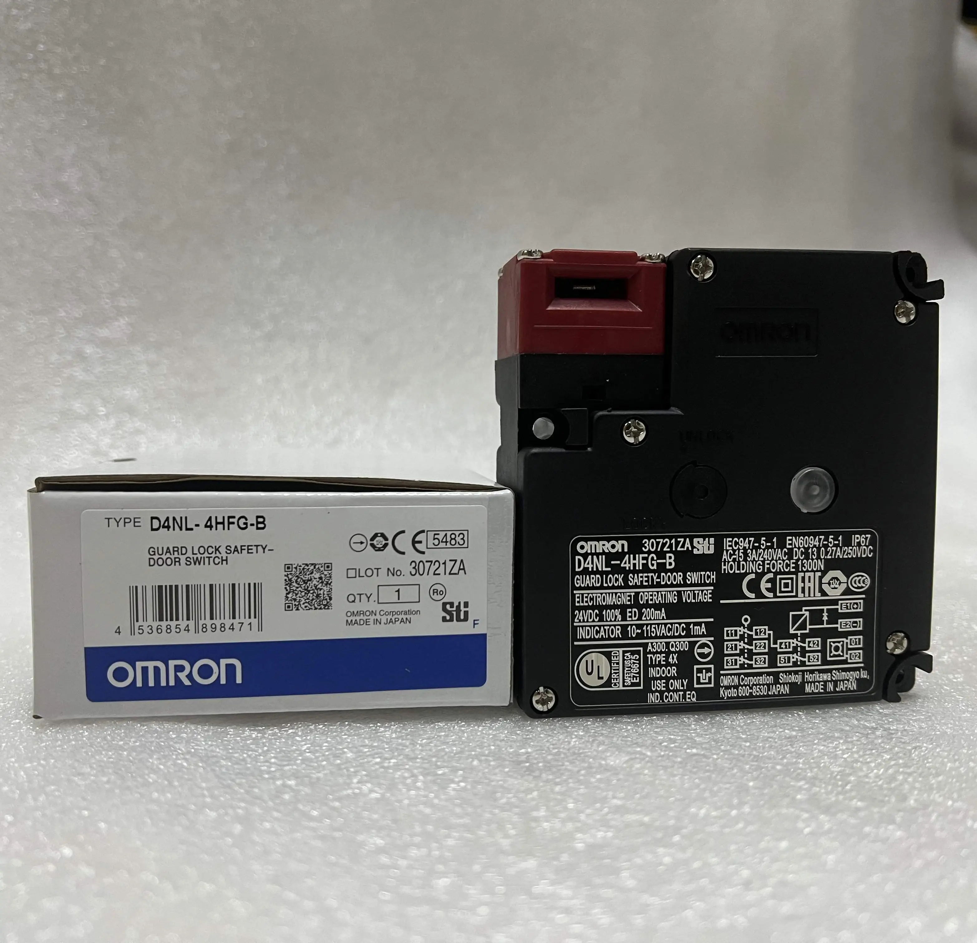OMRON Guard Lock Safety-Door Switch D4NL-4HFG-B OMRON Guard Lock Safety-Door Switch D4NL-4HFG-B