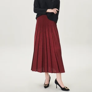 Grace in Every Fold 2025 New Autumn Women's Fashion Skirt Loose Design Mid-length Skirt Miyake Pleated Skirt