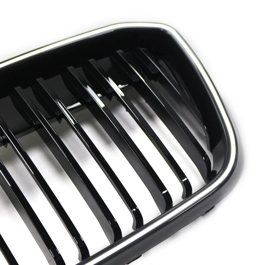 product tiypeor car 2022 2023 for bmw x3 g08 front bumper grille with dual bar led lights automotive body component durable abs material314-7