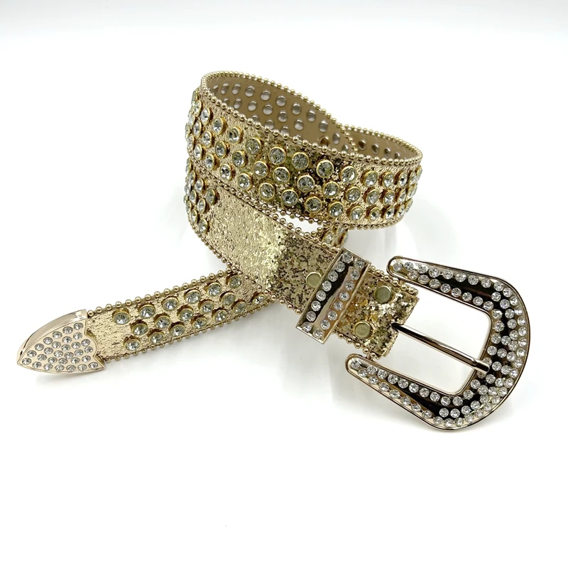 Simon Belts for Women - Embellished PU Western Cowboy Dress  display picture 3