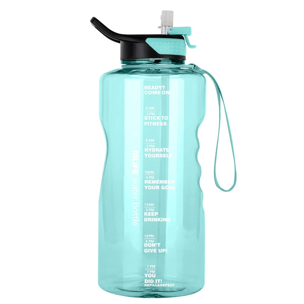 5 Liter 1.3 Gallon Blue Large Water Bottle with Handle Bpa Free