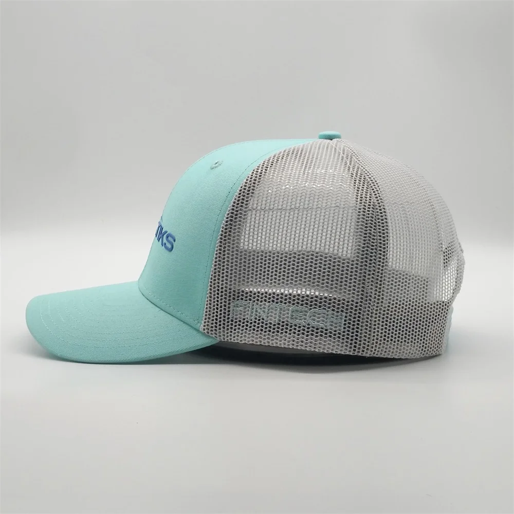Wholesale Mesh Caps Rubber Printing Logo Custom 6 Panel Structure Trucker Hats Mens