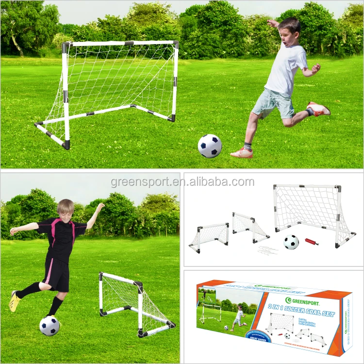 2 In 1 Soccer Goal Plastic Soccer Goal With Football Nets Football