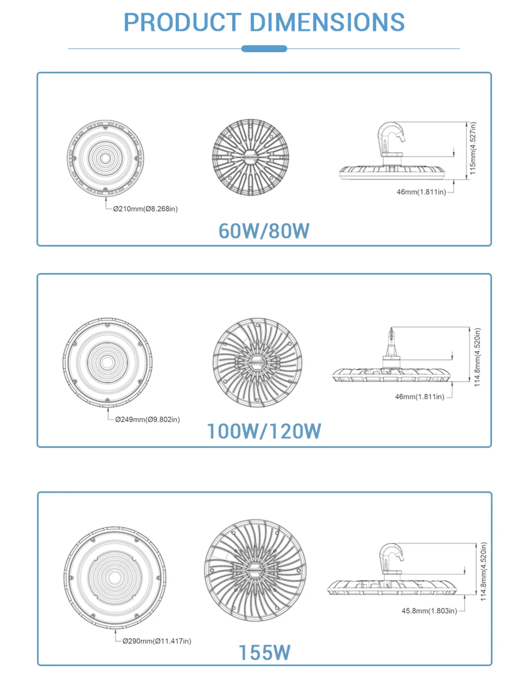 Round Hook Mount/conduit Pendant Mount/ubracket Mount Hook Hanging Led High Bay Lights Buy