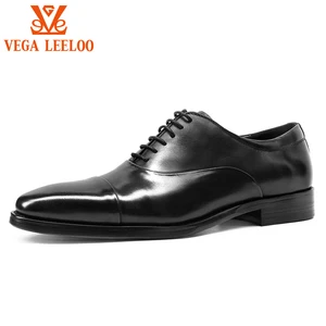 Classic Men's Dress Shoes Black Color Italian Design Style Gentleman Shoes Business Wedding Oxford Shoes