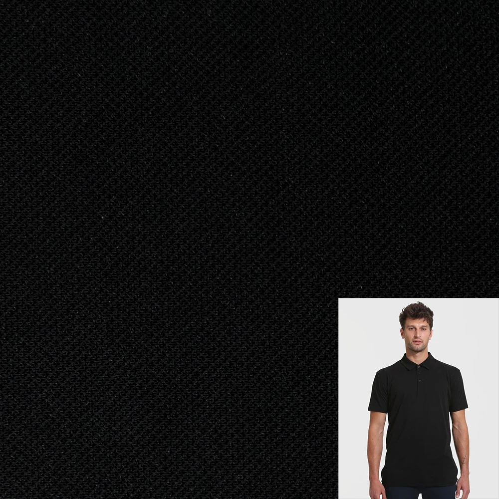 High Quality 350g Double-Sided Knitted Fabric Elastic Stretch Knitting for Lightweight T-Shirts for Boys Girls Made of Cotton 636