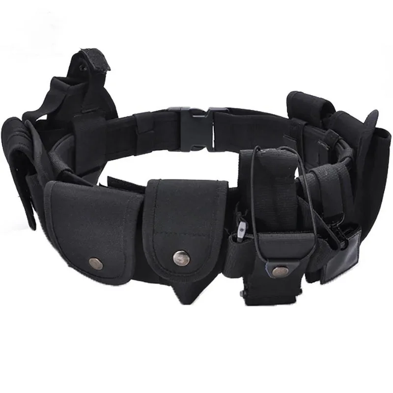 Outdoor Practical Tactical Multifunctional Security Training Belt Versatile Modular Equipment System Holster with Pouches