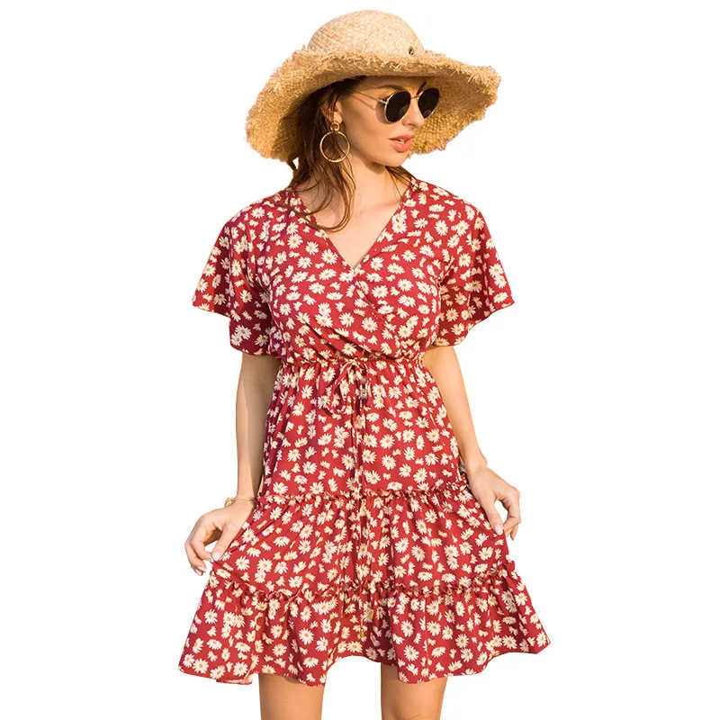 jigsaw african spot tea dress