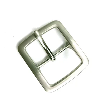 Durable 40mm Pin Belt Buckle - Silver Color Men's Single Pin Zic Alloy