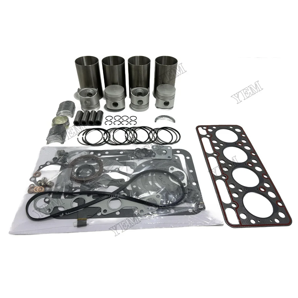 V1501 Overhaul Rebuild Kit STD 76mm for Kubota Engine L345 L2602 L2802 L3202 L1500 L1501 Tractor B2910 B7820 L345 Excavator