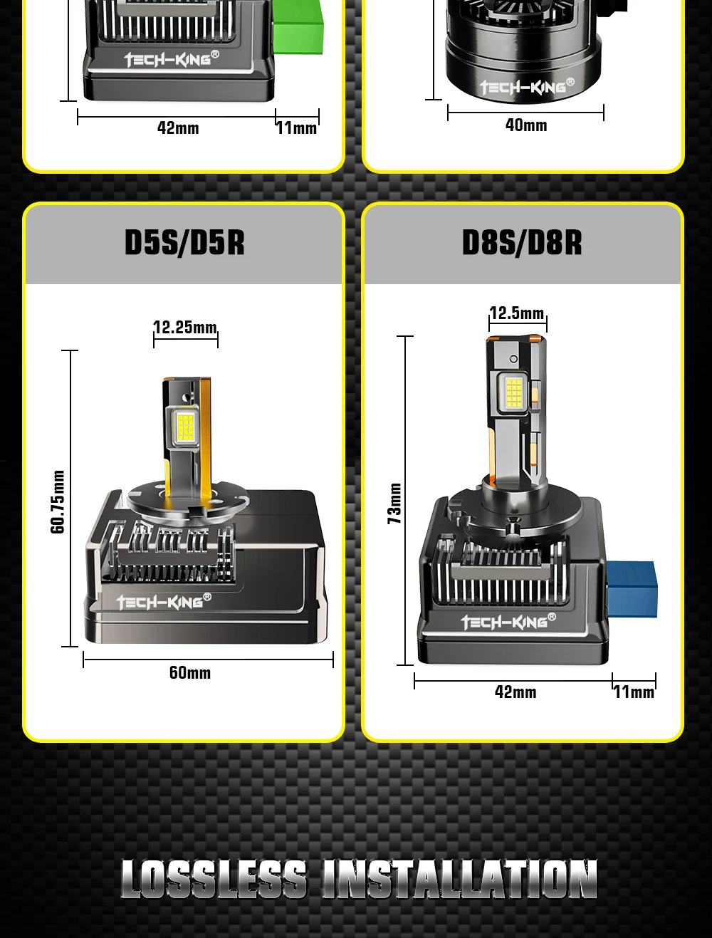 Auto Car Light High Power Zinc alloy LED Headlight canbus led D1S D2S D3S D4S D5S D8S LED Bulb Car LED Light HID Upgreat to LED
