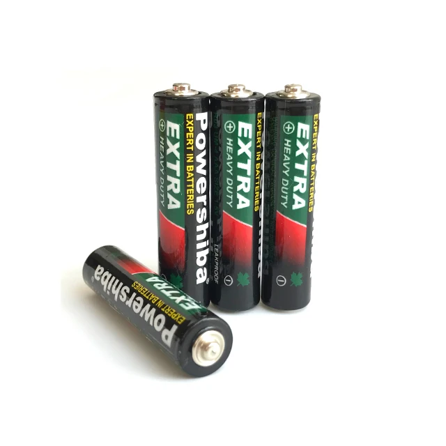 China Suppliers R6 AA BATTERIES Cheap Carbon Dry Cell Zinc Battery 1.5V CARBON ZINC BATTERY