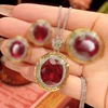 Red corundum ring