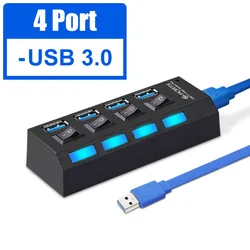 Hi-speed Multiport Adapter 4 Ports 7 Ports Usb Hub 3.0 For Laptop Ps4 Ps5