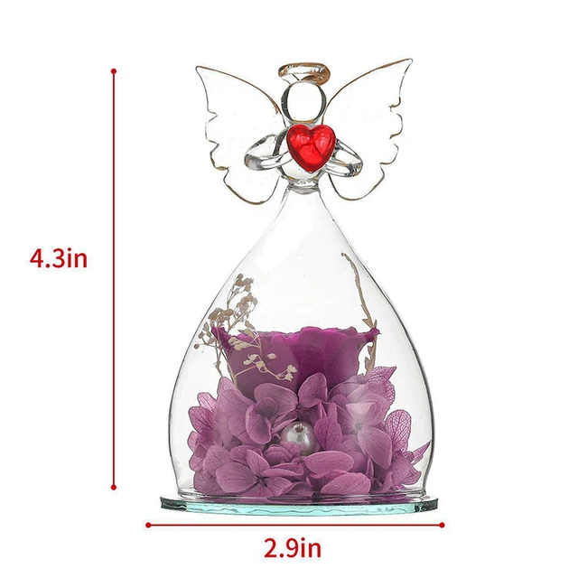 Forever eternal Preserved Real Roses preserved flower gifts in glass dome valentines day gift