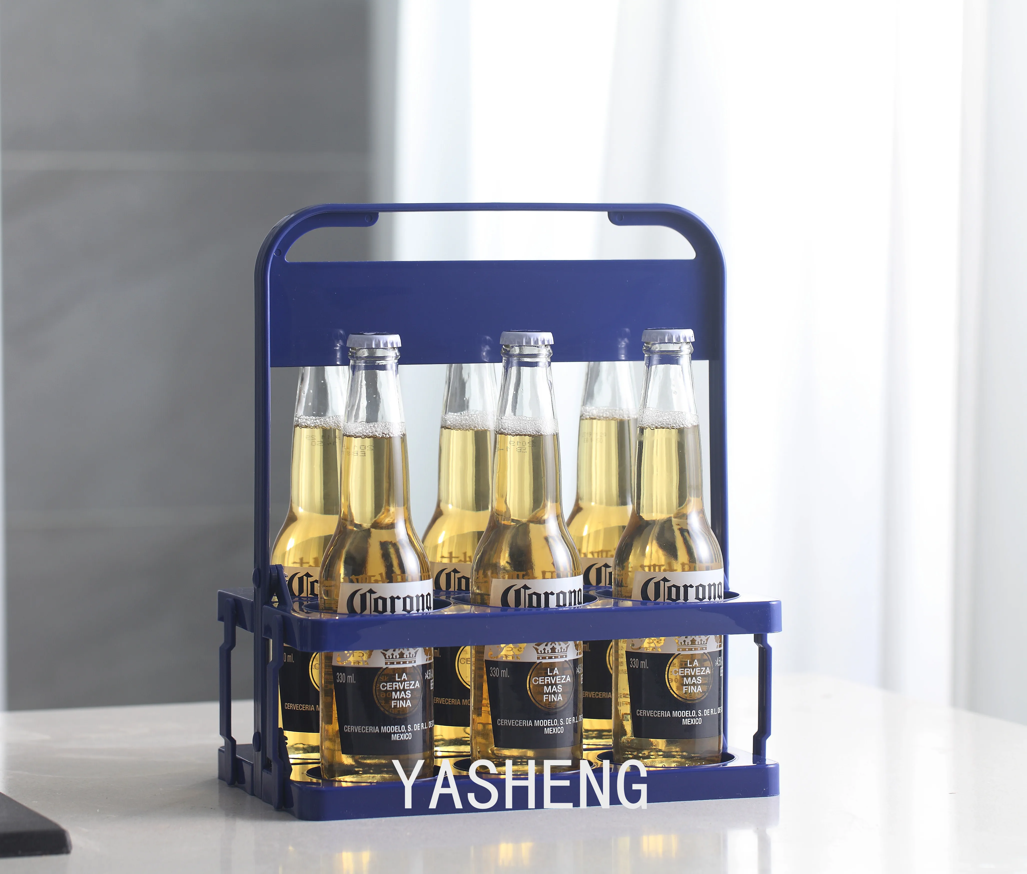 Recycled Plastic Beer Holder Basket 6 Pack Beer Bottle Club Beer