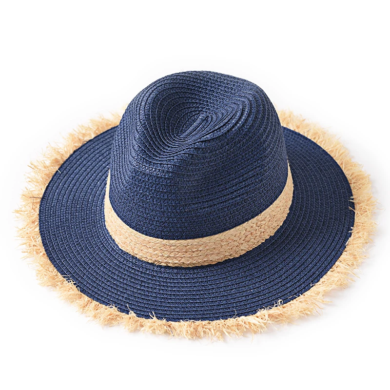 Beach Straw Hat,Raffia Panama Hat 