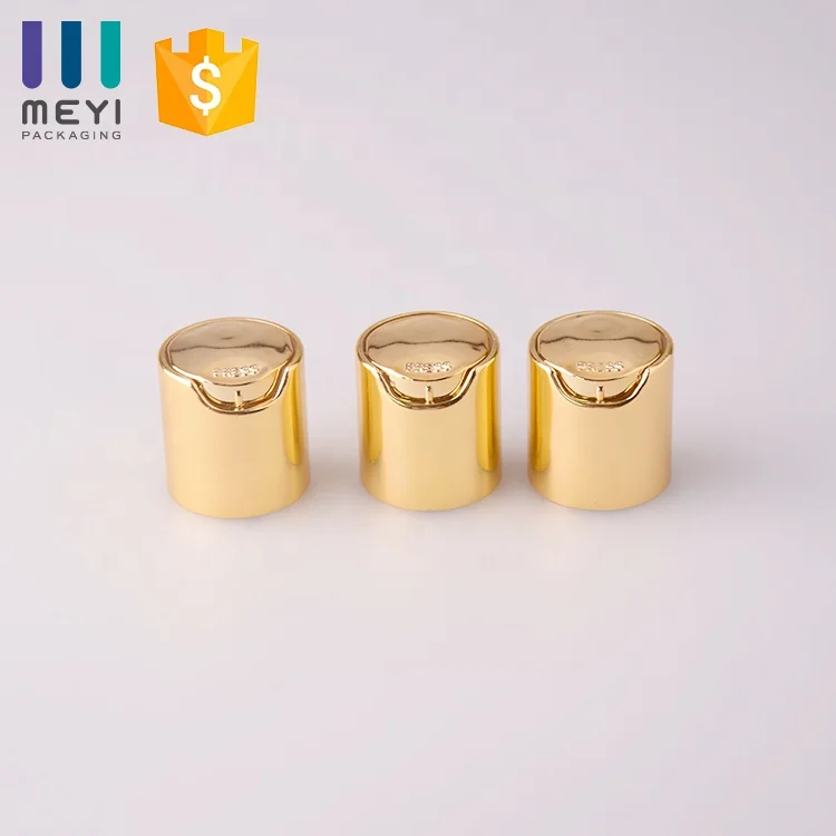 24 410 Premium Plastic Bottle Shiny Gold Press Disc Top Cap For Shampoo Bottle Buy Disc Top Cap Shampoo Cap Plastic Cap Product On Alibaba Com
