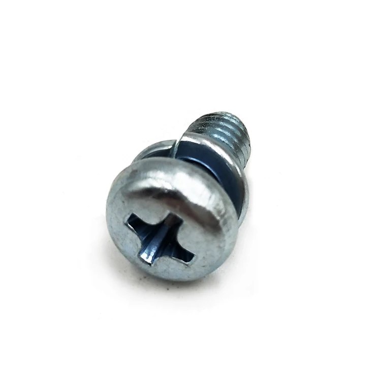 China screw wholesale cross recessed hexagon head bolt spring washer combination screw fastener manufacturers support custom