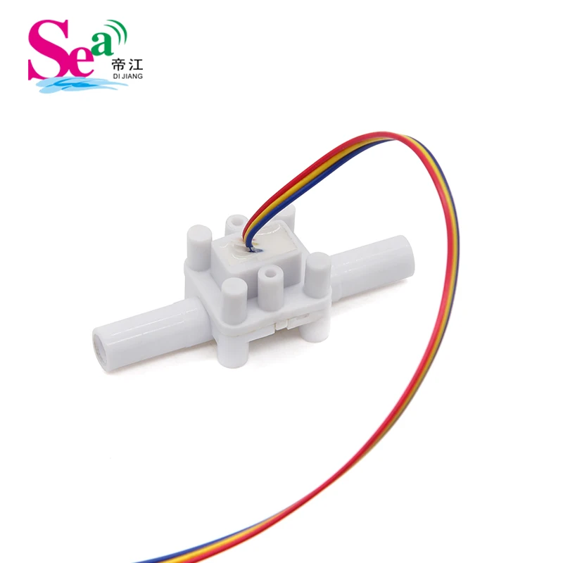 Coffee Purifier Machines OD9.5MM Water Flow Sensor ZJTM-05A POM Material Turbine Hall Effect NPN Pulse Counter Flowmeter