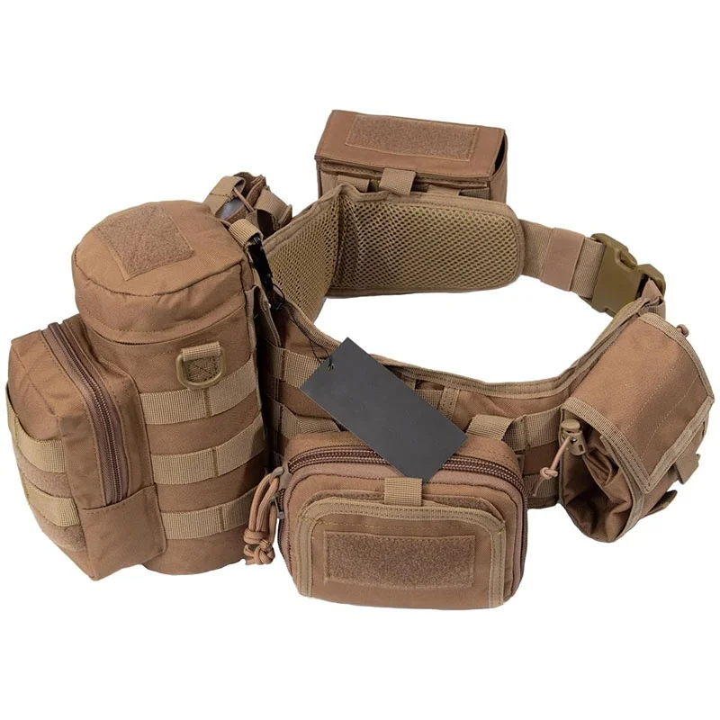 High Quality High Material Comfortable Tactical Belt Breathable Tactical Duty Belts Utility Belt with Accessories Pouches