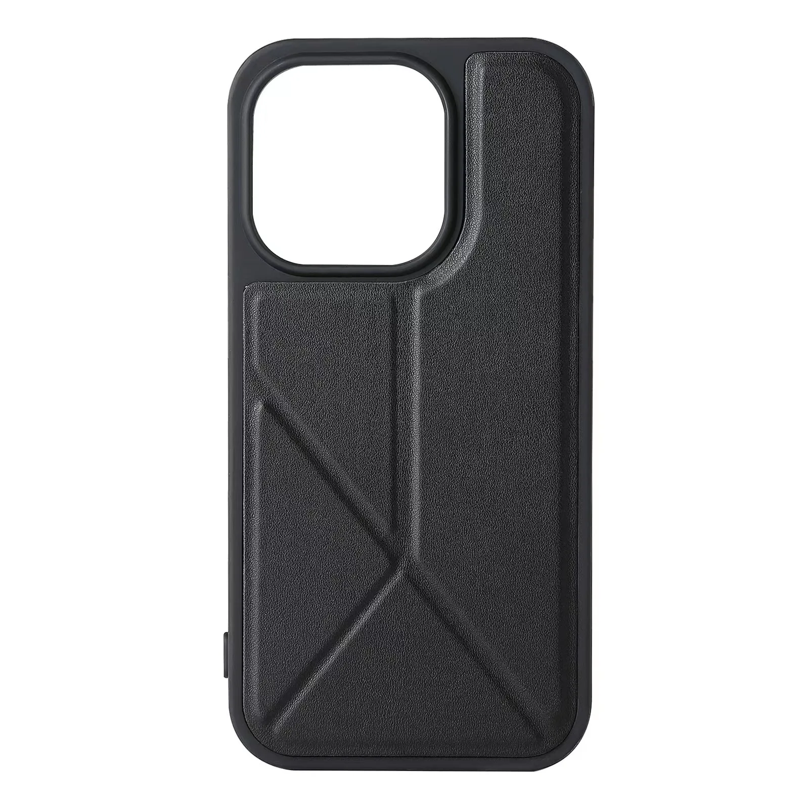 New Pu Leather Anti-Drop Shockproof Phone Case Cover With Foldable Holder Brackets For Iphone 16 15 14 13 12 11 Plus Pro Max