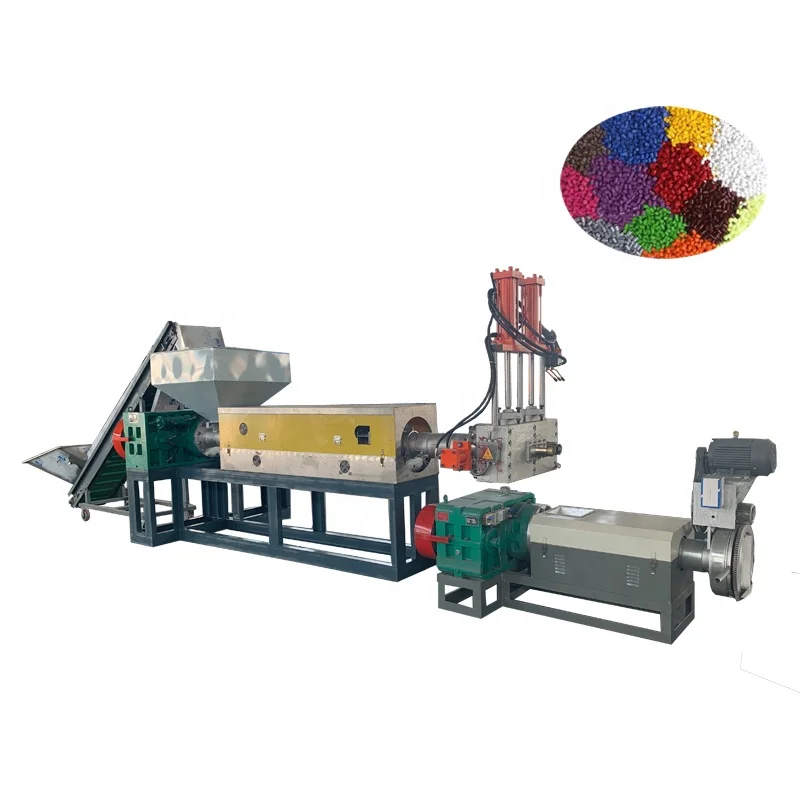 PP PE HDPE LDPE LLDPE Plastic Pelletizer Pelletizing Granules Making Granulator Machine