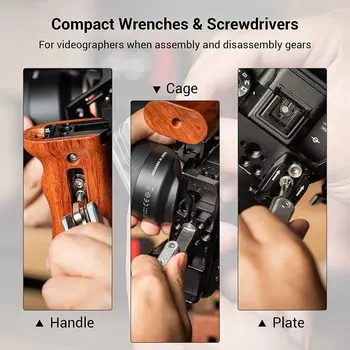 SMALL RIG Folding Tool Set with Screwdrivers and Hex Key Wrenches Seven Functional Tools Included - AAK2213D detail image