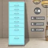 Eight-drawer lake blue