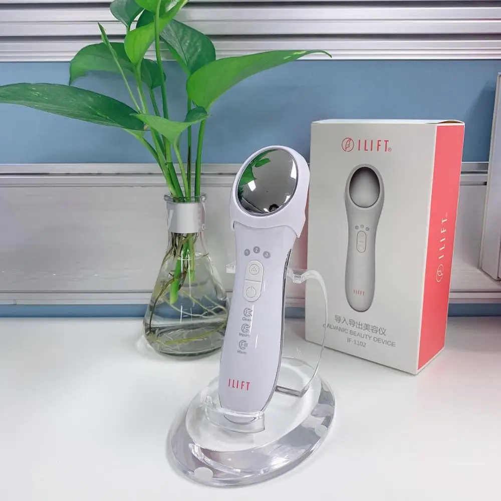 3 in 1 Multi-functional Facial Galvanic Spa Beauty Instrument,Mini Galavanic and Microcurrent Massage Beauty Device