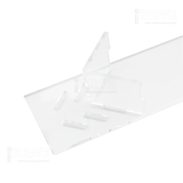 Acrylic Display Stand General Gun Holder 5 Gears Adjustable Clear