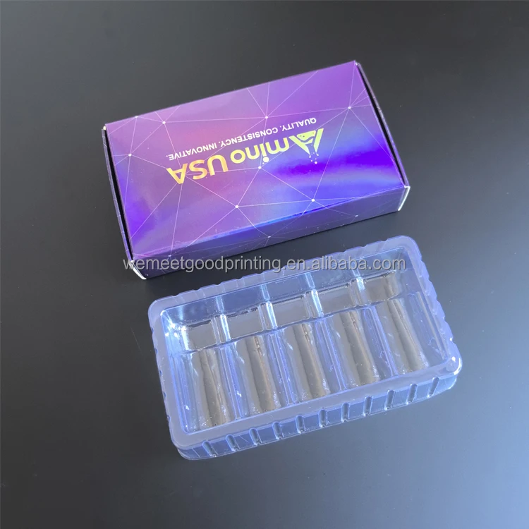2025 New Design Customized Hologram Box Gh Vial Packaging 2ml/3ml Vials Box for 10 Bottles