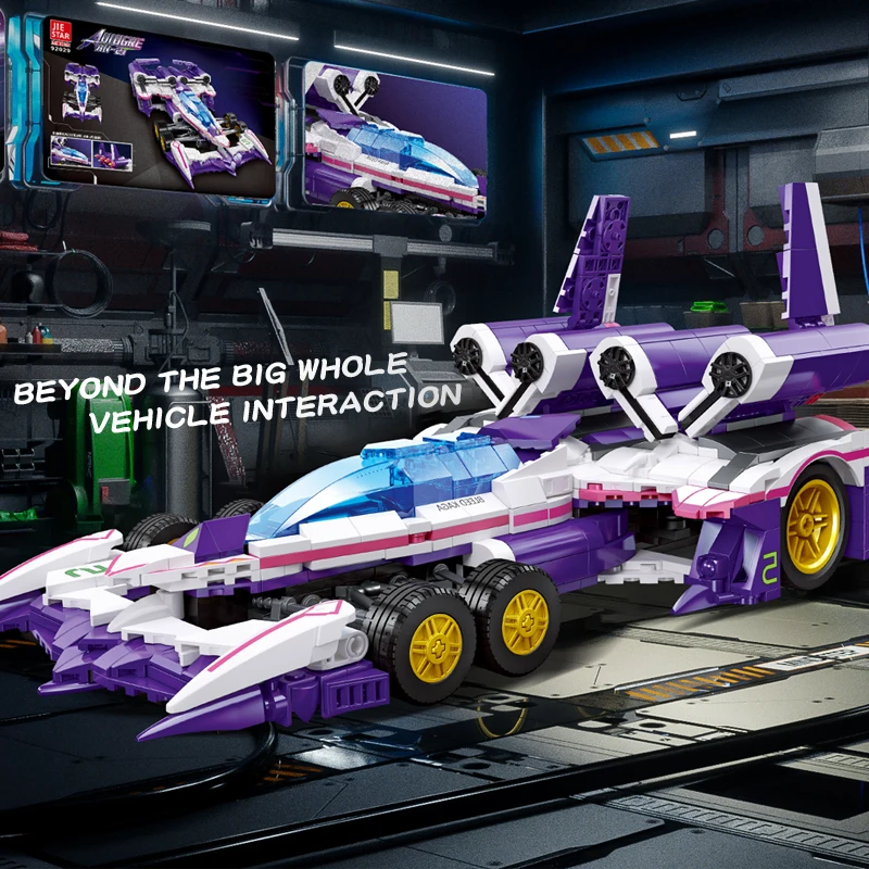 JIESTAR 845 Pcs Anime Future GPX Cyber Formula Model Set