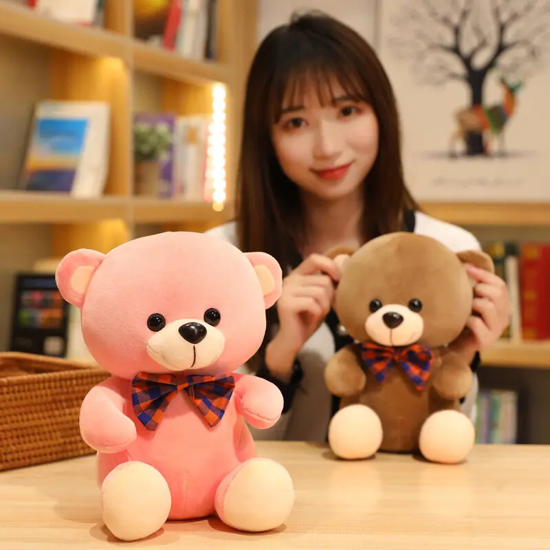 Children's Girl Gift Creative Filling Pillow Soft Brown Bear Plush Toy Buy Hug Bear Plush,Love