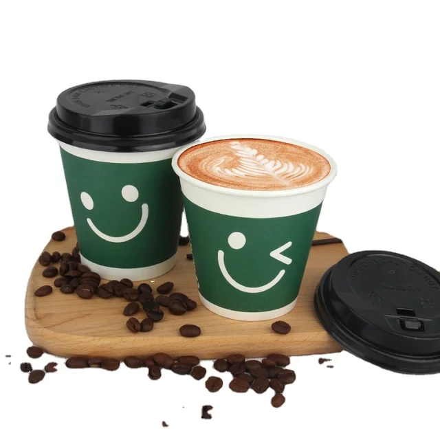 High Quality Security Disposable Degradable Double Wall Paper Cup For Coffee