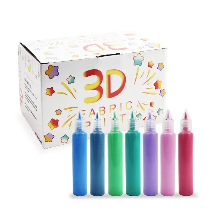 24 Vibrant Colors Permanent None Fabric Paint Set Washable 3d Diy Painting On Fabric Buy