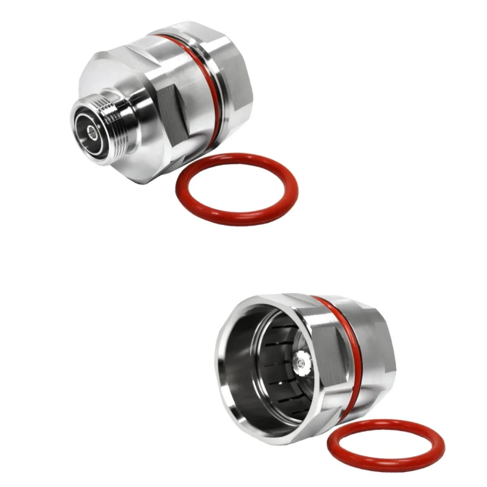 50 Ohm Coaxial Connectors 7/16 DIN Female Jack Clamp RF Coaxial Connector For1-5/8'' Foam Feeder Cable Antenna  Product