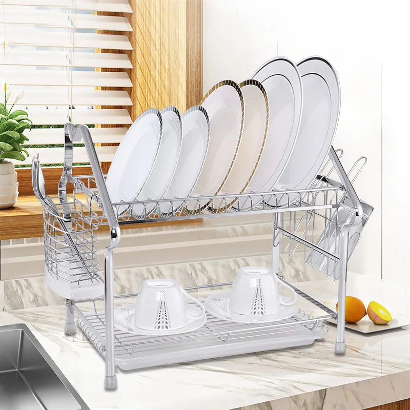 Source xiangyu kitchen chrome plated metal dish drying rack roll