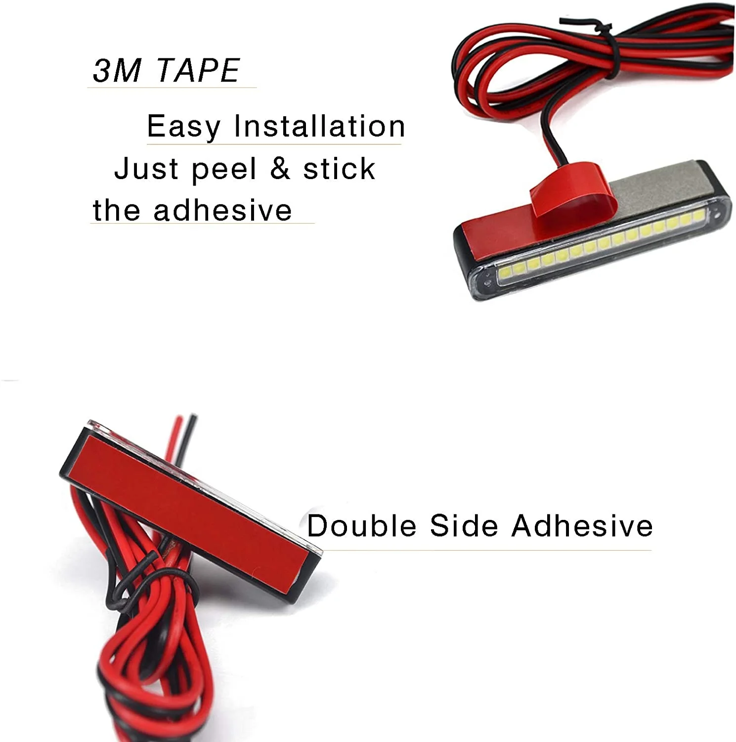 Motorcycle Waterproof led light with 15 pcs white led for License Plate Light,Backup Light,taillight or Brake Light