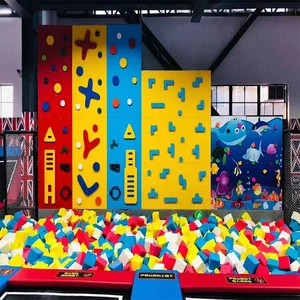 Indoor Playground Climbing Walls Soft Rock Climbing Wall Equipment Creative Custom Adventure Set Children Play