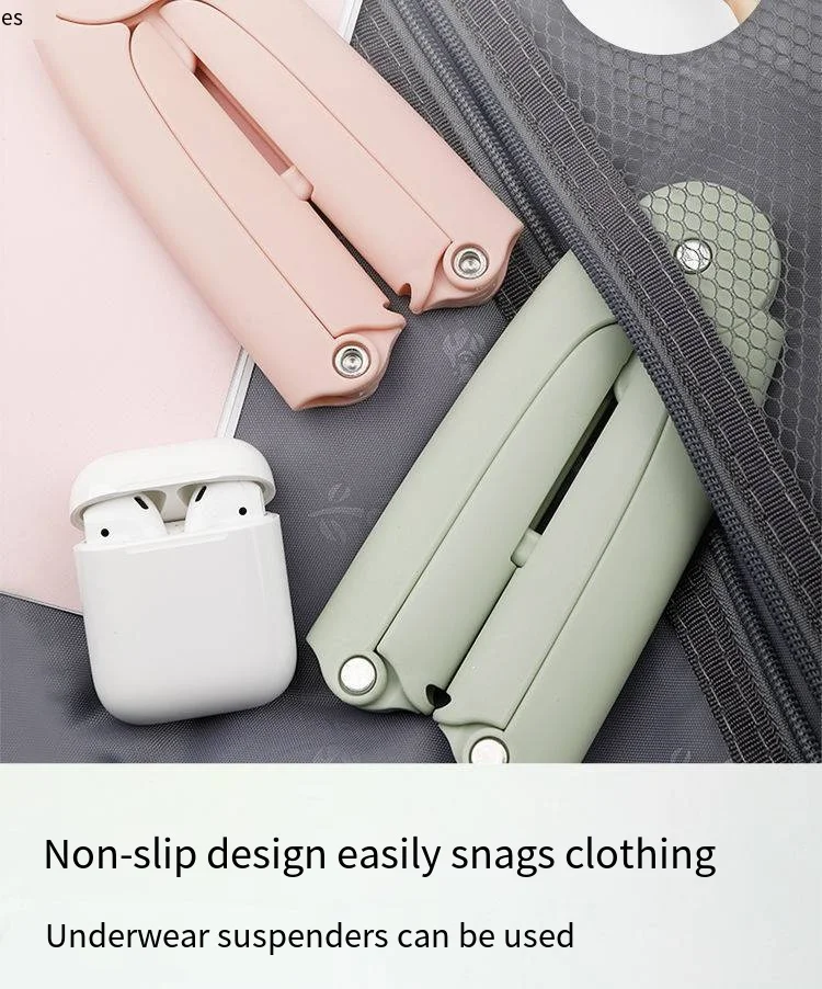 Travel mini portable travel hangers dormitory multi-functional hangers travel folding hangers storage device supplier