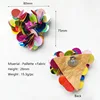 Large clip with triangular sequin flower design