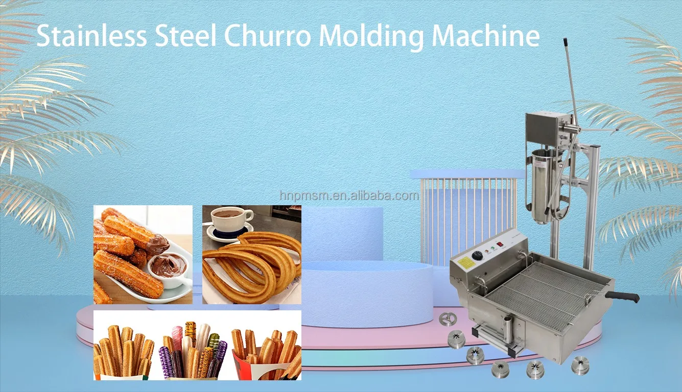 手動メーカー ステンレススチール 垂直スペインドーナツメーカー 5つの