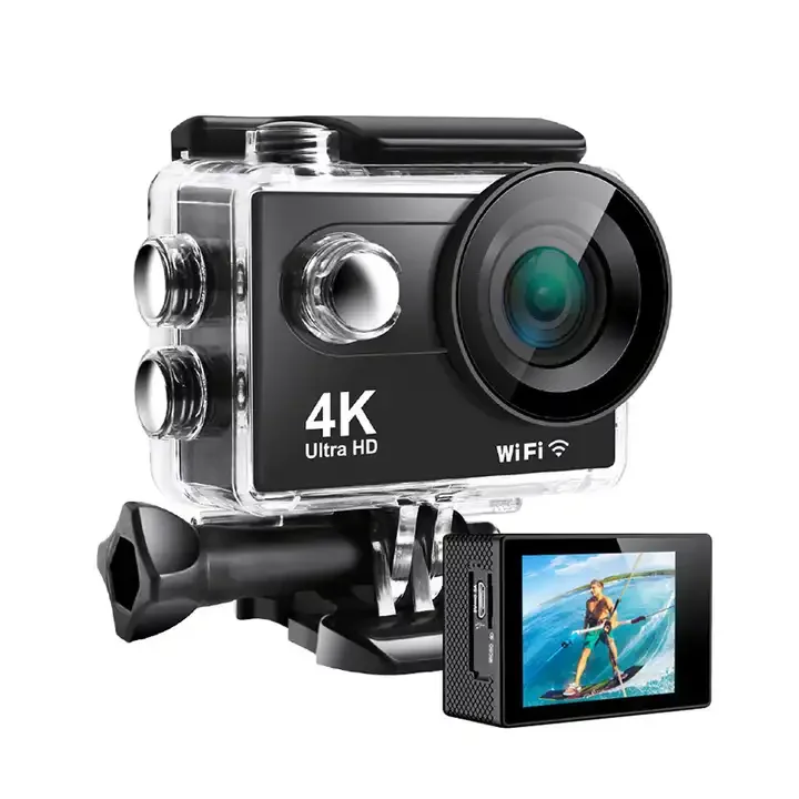 4K 60FPS 170 Degree Waterproof Go Pro Style Sports Action Camera Anti Shake WiFi 30m Underwater Action Cam With EIS