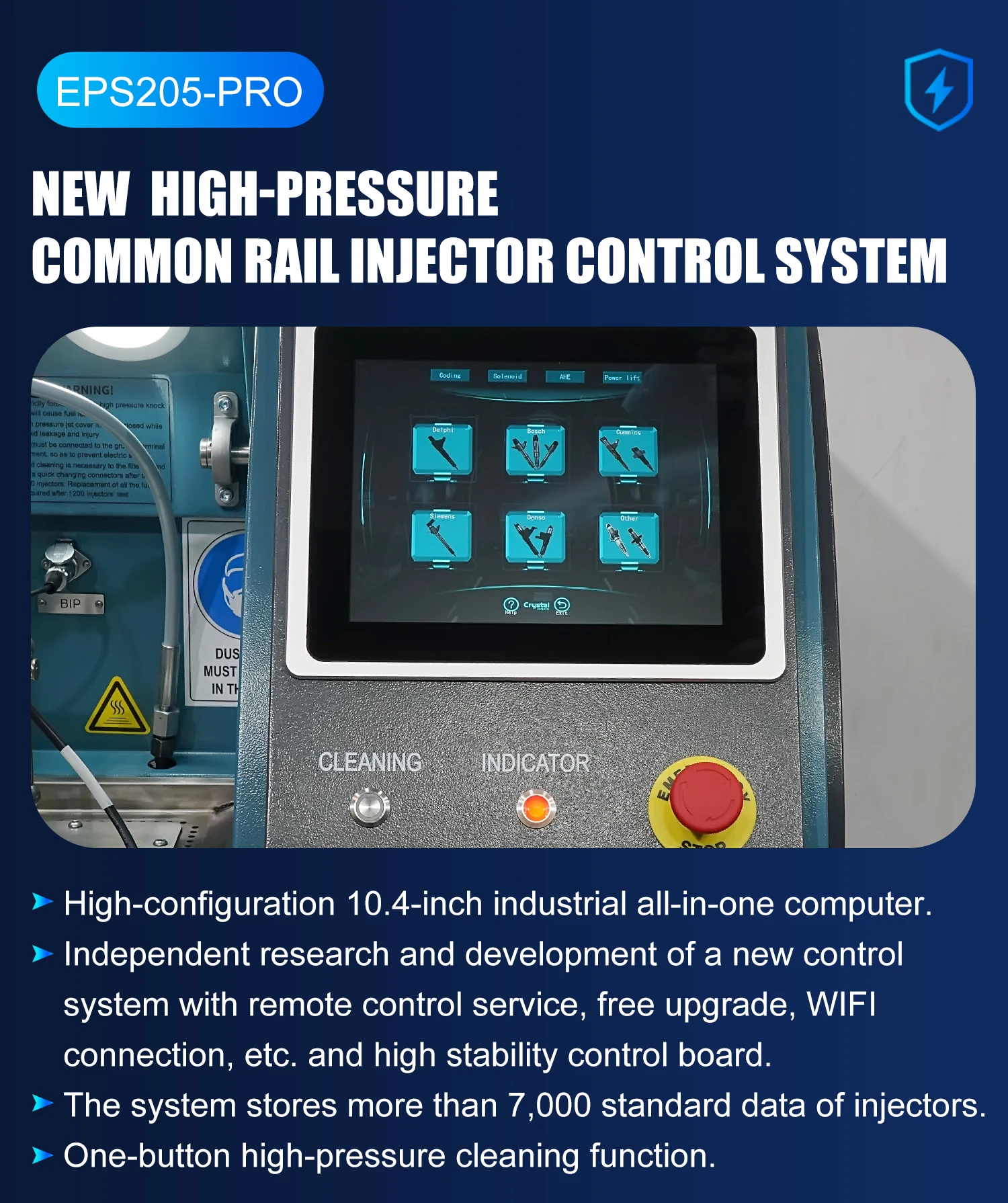 Accurate common rail injector tester diesel injectable test bench testing equipment EPS205-PRO