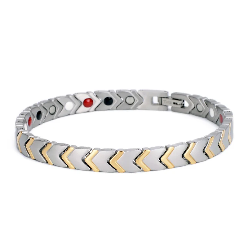 High Quality Pure Titanium Bio Magnetic Energy Quantum Strap Ladies Bracelet
